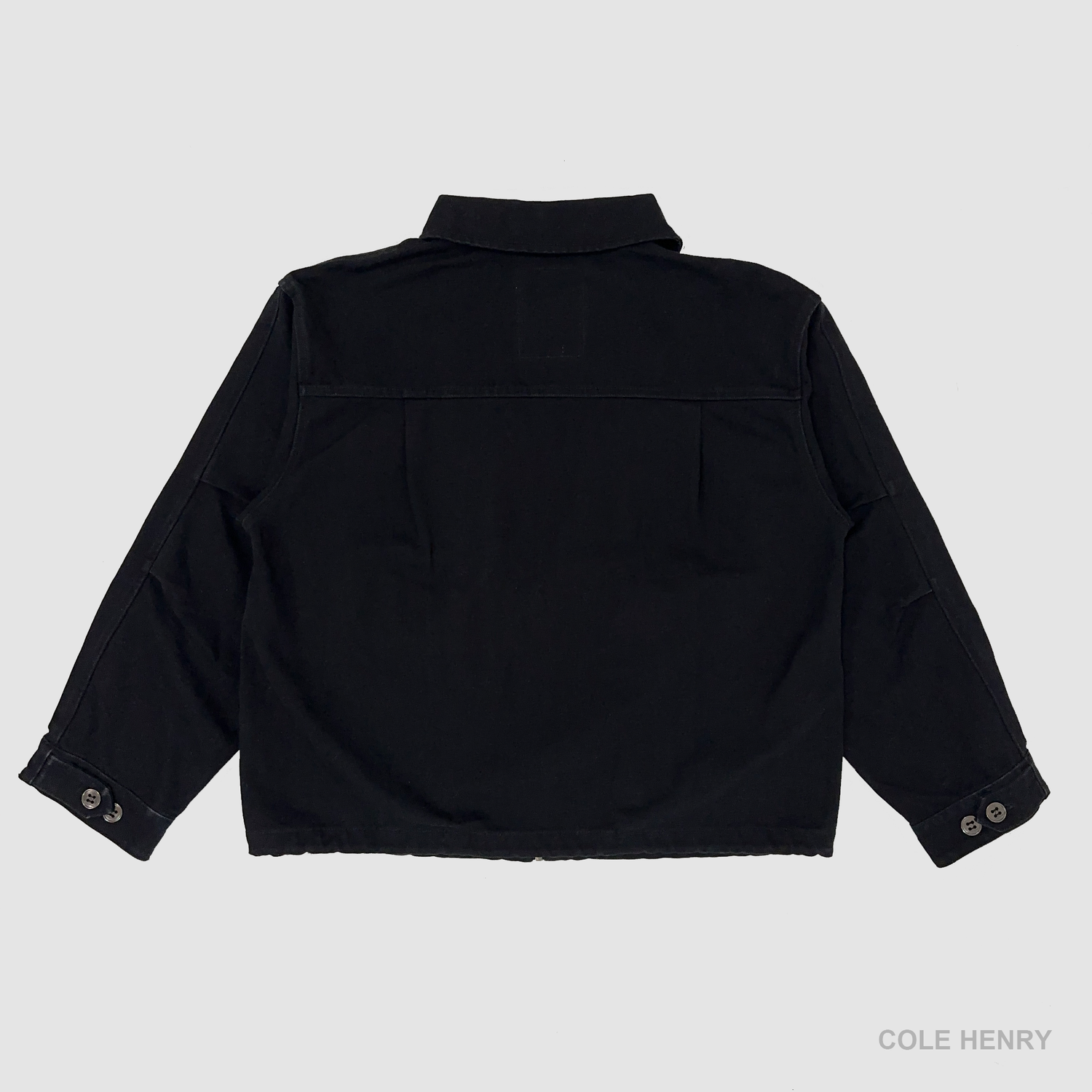 Canvas Cargo Jacket Jet Black – Cole Henry